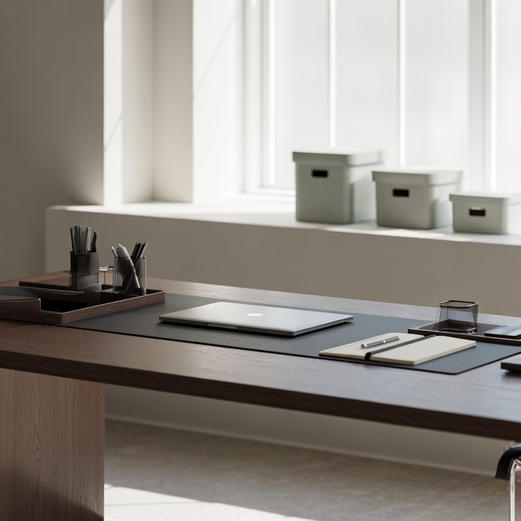 Modern organized office workspace